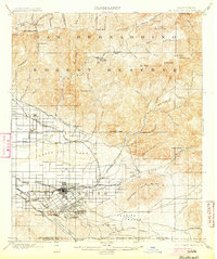 1901 Map of Redlands, 1904 Print