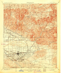Download a high-resolution, GPS-compatible USGS topo map for Redlands, CA (1913 edition)