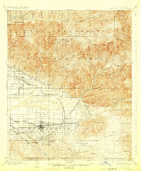 Download a high-resolution, GPS-compatible USGS topo map for Redlands, CA (1929 edition)