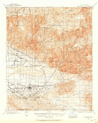 1899 Map of Redlands, 1958 Print