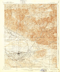 Download a high-resolution, GPS-compatible USGS topo map for Redlands, CA (1939 edition)