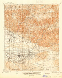 preview thumbnail of historical topo map of Redlands, CA in 1901