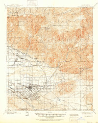Download a high-resolution, GPS-compatible USGS topo map for Redlands, CA (1951 edition)