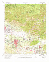 Download a high-resolution, GPS-compatible USGS topo map for Redlands, CA (1973 edition)