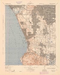 preview thumbnail of historical topo map of Los Angeles County, CA in 1944