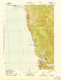 preview thumbnail of historical topo map of Del Norte County, CA in 1945