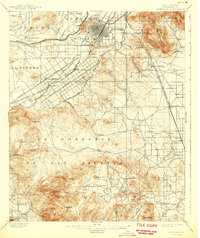 preview thumbnail of historical topo map of Riverside, CA in 1901