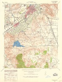 preview thumbnail of historical topo map of Riverside, CA in 1942