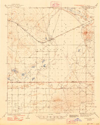 1942 Map of Rogers Lake, 1948 Print