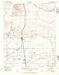 1943 Map of Rosamond, CA, 1954 Print