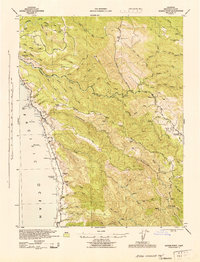 preview thumbnail of historical topo map of Mendocino County, CA in 1944