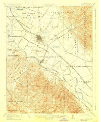 1912 Map of Salinas, CA, 1928 Print