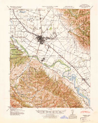 preview thumbnail of historical topo map of Salinas, CA in 1940