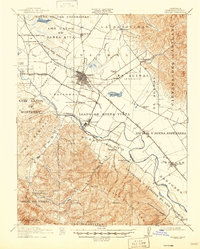 1912 Map of Salinas, CA, 1947 Print
