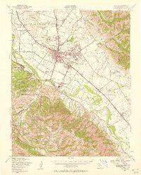 preview thumbnail of historical topo map of Salinas, CA in 1947