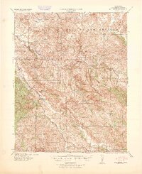 preview thumbnail of historical topo map of San Benito County, CA in 1940
