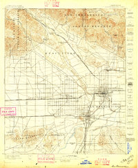 preview thumbnail of historical topo map of San Bernardino, CA in 1896