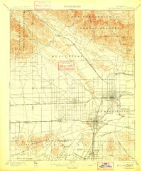 1901 Map of San Bernardino, CA, 1909 Print