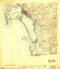 Download a high-resolution, GPS-compatible USGS topo map for San Diego, CA (1904 edition)