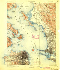 1899 Map of San Francisco, 1904 Print