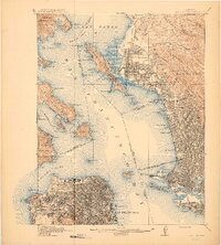 preview thumbnail of historical topo map of San Francisco, CA in 1915