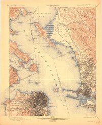 1899 Map of San Francisco, 1911 Print