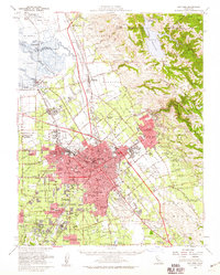 preview thumbnail of historical topo map of San Jose, CA in 1953