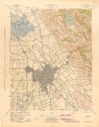 preview thumbnail of historical topo map of San Jose, CA in 1943
