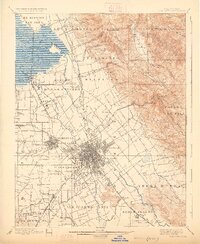 preview thumbnail of historical topo map of San Jose, CA in 1899