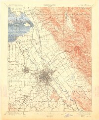 1899 Map of San Jose, 1913 Print
