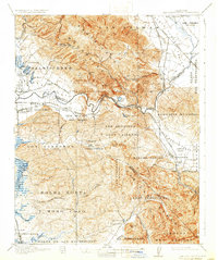 preview thumbnail of historical topo map of San Juan Bautista, CA in 1917
