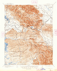 preview thumbnail of historical topo map of San Juan Bautista, CA in 1917