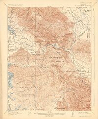 1917 Map of San Juan Bautista, CA, 1925 Print