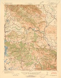 preview thumbnail of historical topo map of San Juan Bautista, CA in 1940