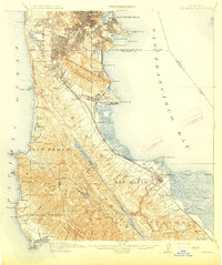 1915 Map of San Mateo