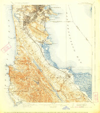 Download a high-resolution, GPS-compatible USGS topo map for San Mateo, CA (1923 edition)