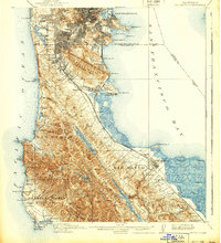 Download a high-resolution, GPS-compatible USGS topo map for San Mateo, CA (1939 edition)