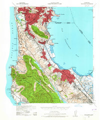 Download a high-resolution, GPS-compatible USGS topo map for San Mateo, CA (1965 edition)