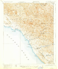 1919 Map of San Simeon, 1931 Print