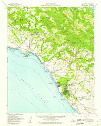 Download a high-resolution, GPS-compatible USGS topo map for San Simeon, CA (1961 edition)