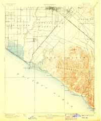 Download a high-resolution, GPS-compatible USGS topo map for Santa Ana, CA (1907 edition)