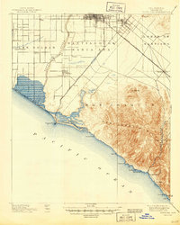 Download a high-resolution, GPS-compatible USGS topo map for Santa Ana, CA (1945 edition)