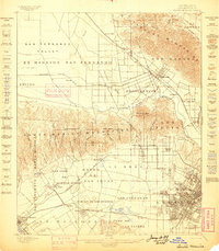 preview thumbnail of historical topo map of Santa Monica, CA in 1898