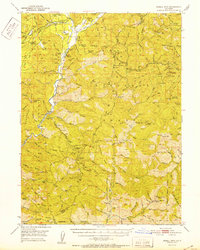 preview thumbnail of historical topo map of Shasta County, CA in 1952