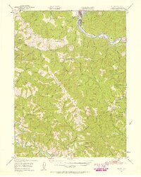 1950 Map of Scotia, 1957 Print