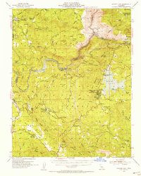 Download a high-resolution, GPS-compatible USGS topo map for Shaver Lake, CA (1955 edition)