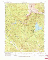 Download a high-resolution, GPS-compatible USGS topo map for Shaver Lake, CA (1973 edition)