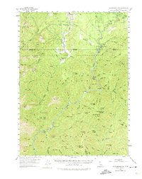 Download a high-resolution, GPS-compatible USGS topo map for Shoeinhorse Mountain, CA (1974 edition)