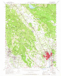 Download a high-resolution, GPS-compatible USGS topo map for Sonoma, CA (1966 edition)
