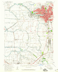 1952 Map of Stockton, 1959 Print
